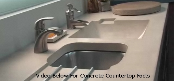 Kitchen Concrete Countertop Sink With Drainboard