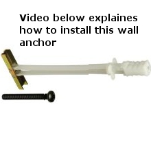 Fastener For Mounting Cabinets To Steel Wall Studs